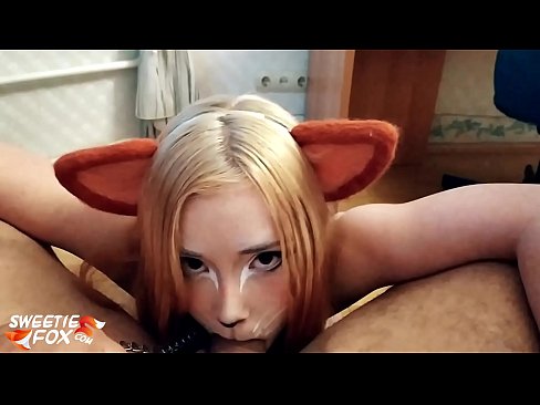 ❤️ Kitsune هن جي وات ۾ ڊڪ ۽ ڪم نگل ❤️❌ سپر فحش